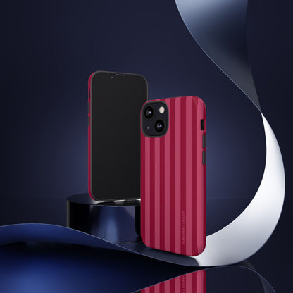 Berry Stripe iPhone Case