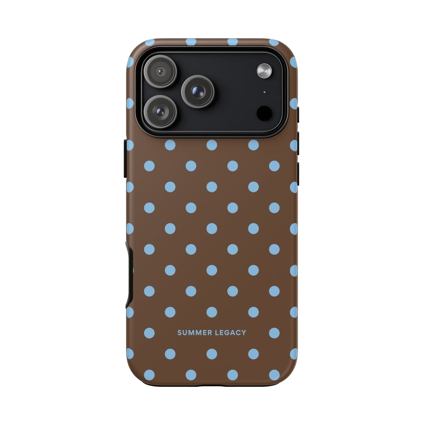 Mocha Polka Dot iPhone Case