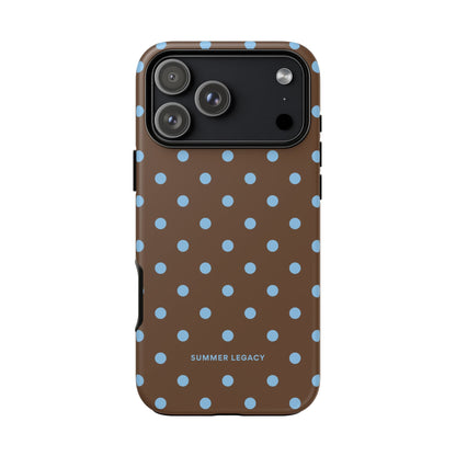 Mocha Polka Dot iPhone Case