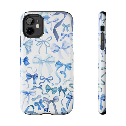 Blue Bows iPhone Case