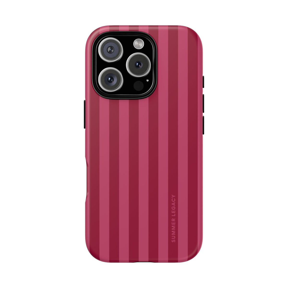 Berry Stripe iPhone Case