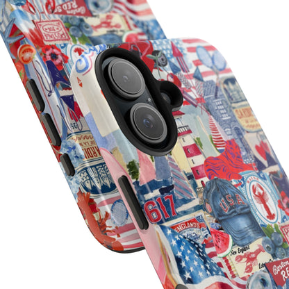 Red, White & Blue iPhone Case