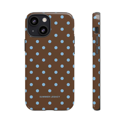 Mocha Polka Dot iPhone Case