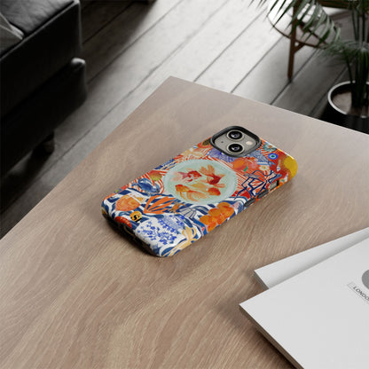 Navy Goldfish Bowl iPhone Case