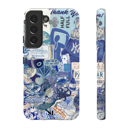 Blue Collage Samsung Case