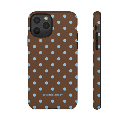 Mocha Polka Dot iPhone Case