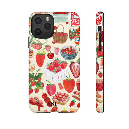 Strawberry Collage iPhone Case