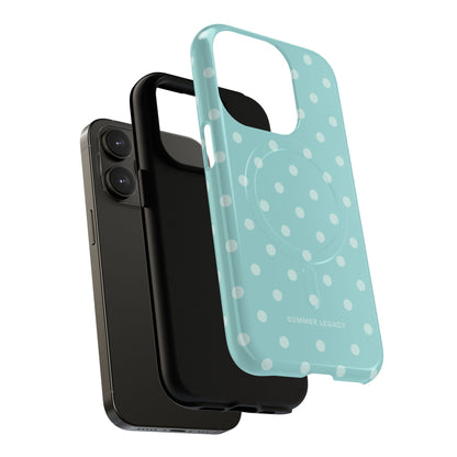 Teal Polka Dot MagSafe Case