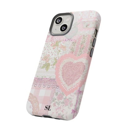 Blushing Floral Patchwork iPhone Case