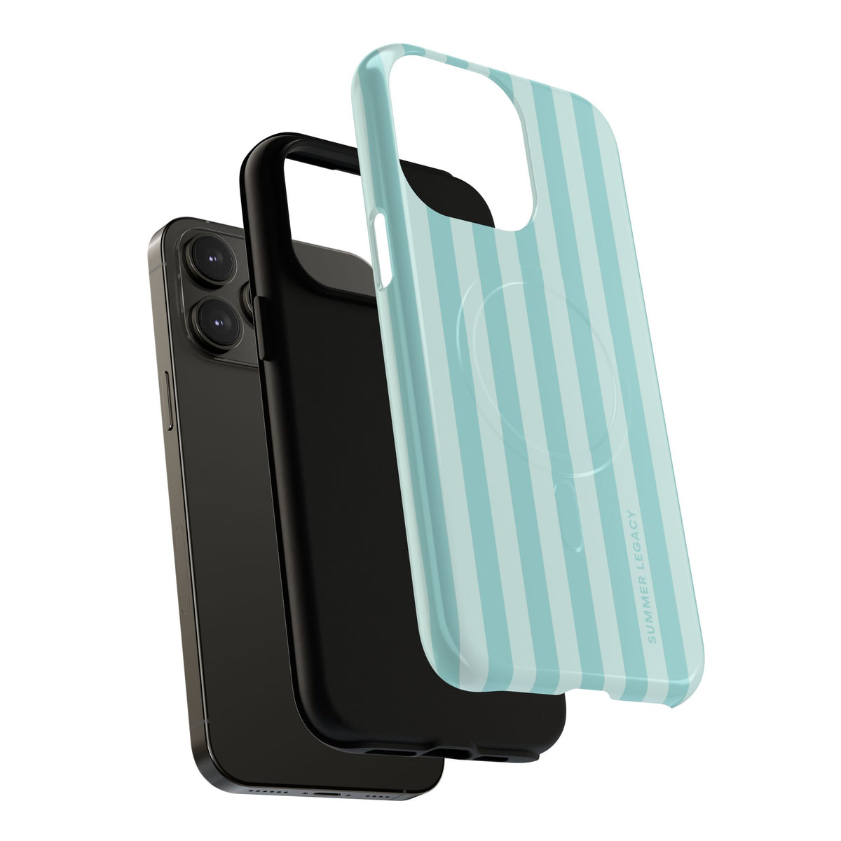 Teal Stripe MagSafe Case