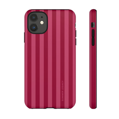 Berry Stripe iPhone Case