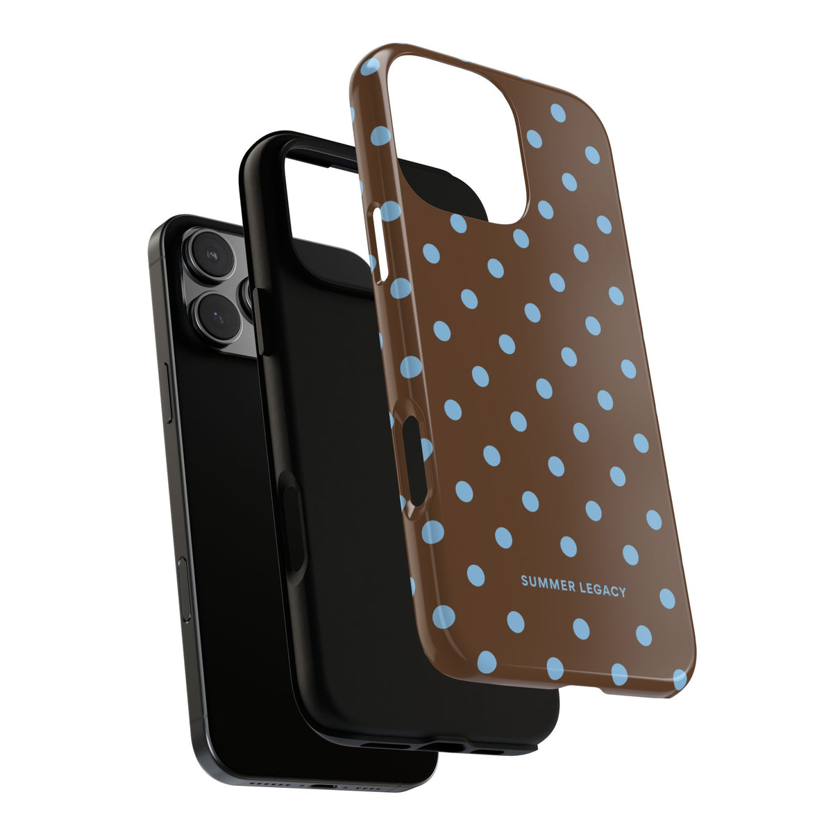 Mocha Polka Dot iPhone Case