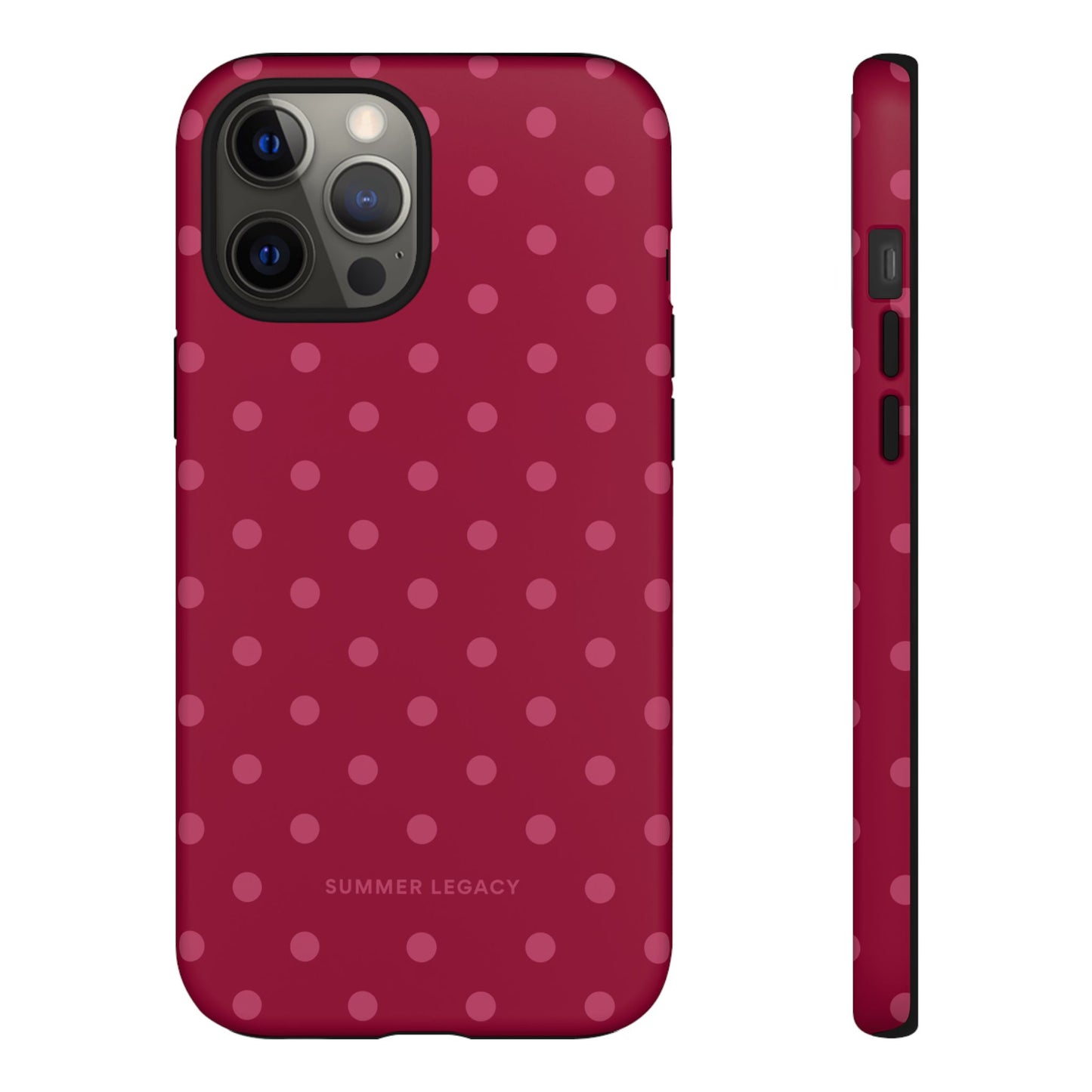 Berry Polka Dot iPhone Case