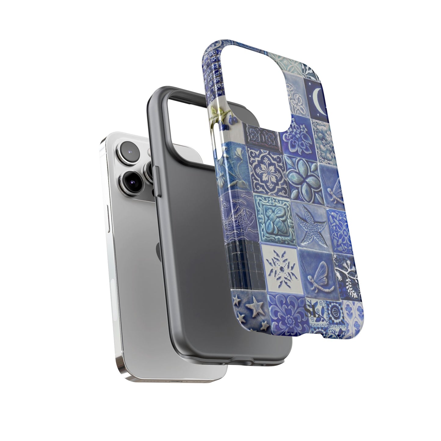 Midnight Mosaic Tiles iPhone Case