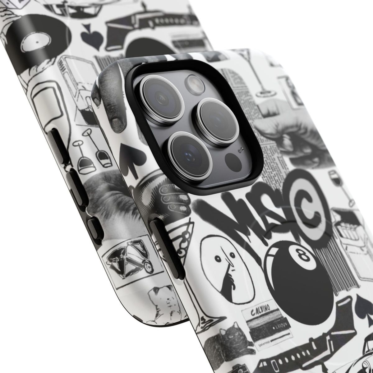 Black and White MagSafe Case