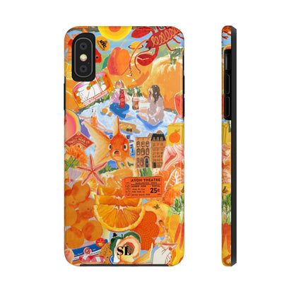 Orange Goldfish Collage iPhone Case