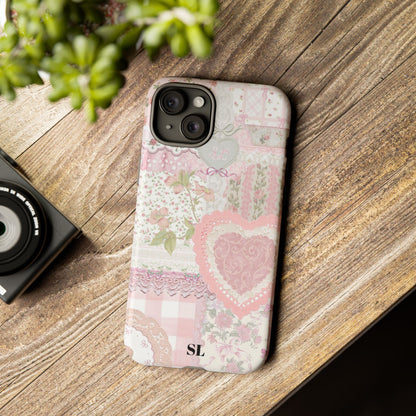 Blushing Floral Patchwork iPhone Case