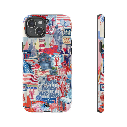 Red, White & Blue iPhone Case