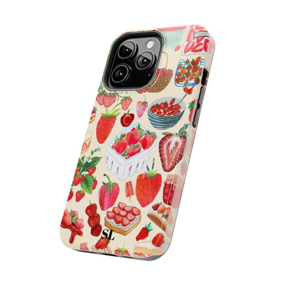 Strawberry Collage iPhone Case