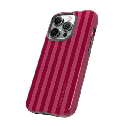 Berry Stripe iPhone Case