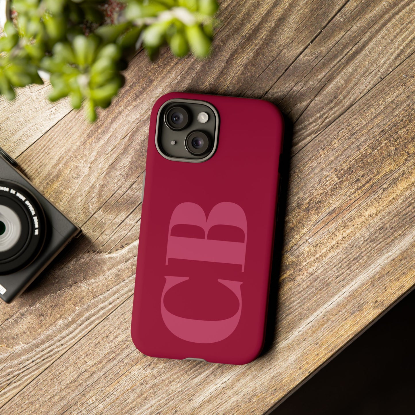 Berry Custom Initial iPhone Case