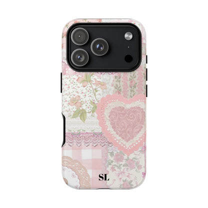 Blushing Floral Patchwork iPhone Case