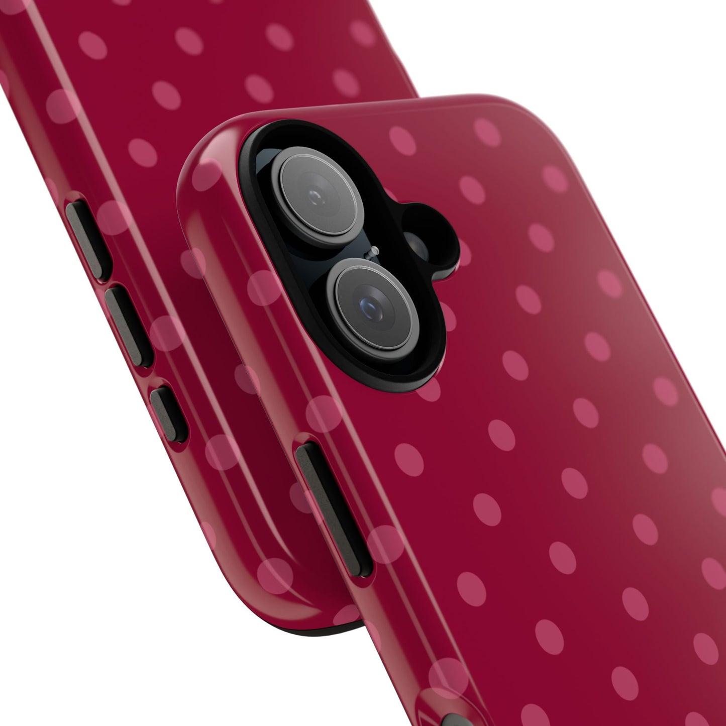 Berry Polka Dot iPhone Case