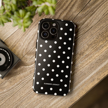 Ebony Polka Dot iPhone Case
