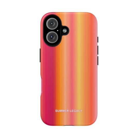 Amber Glow Ombre Stripe iPhone Case