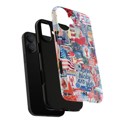 Red, White & Blue iPhone Case