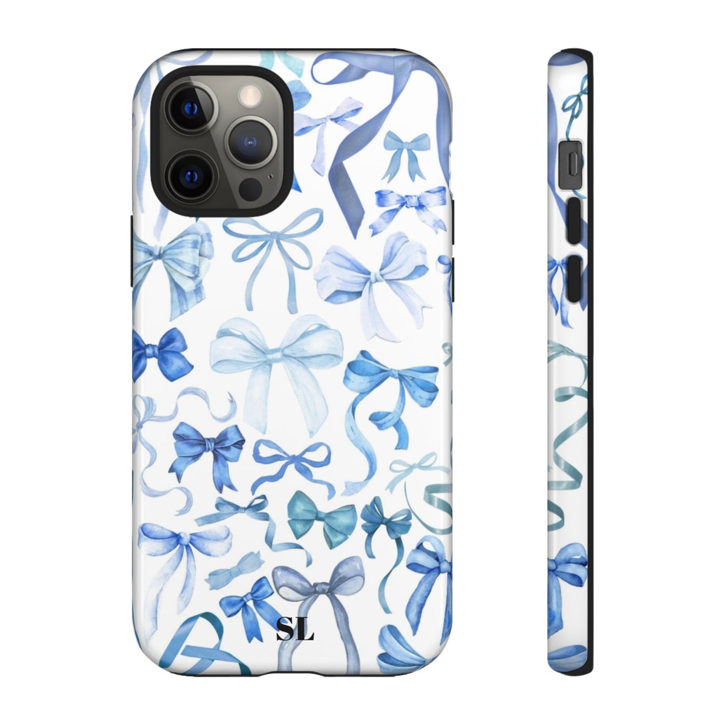 Blue Bows iPhone Case