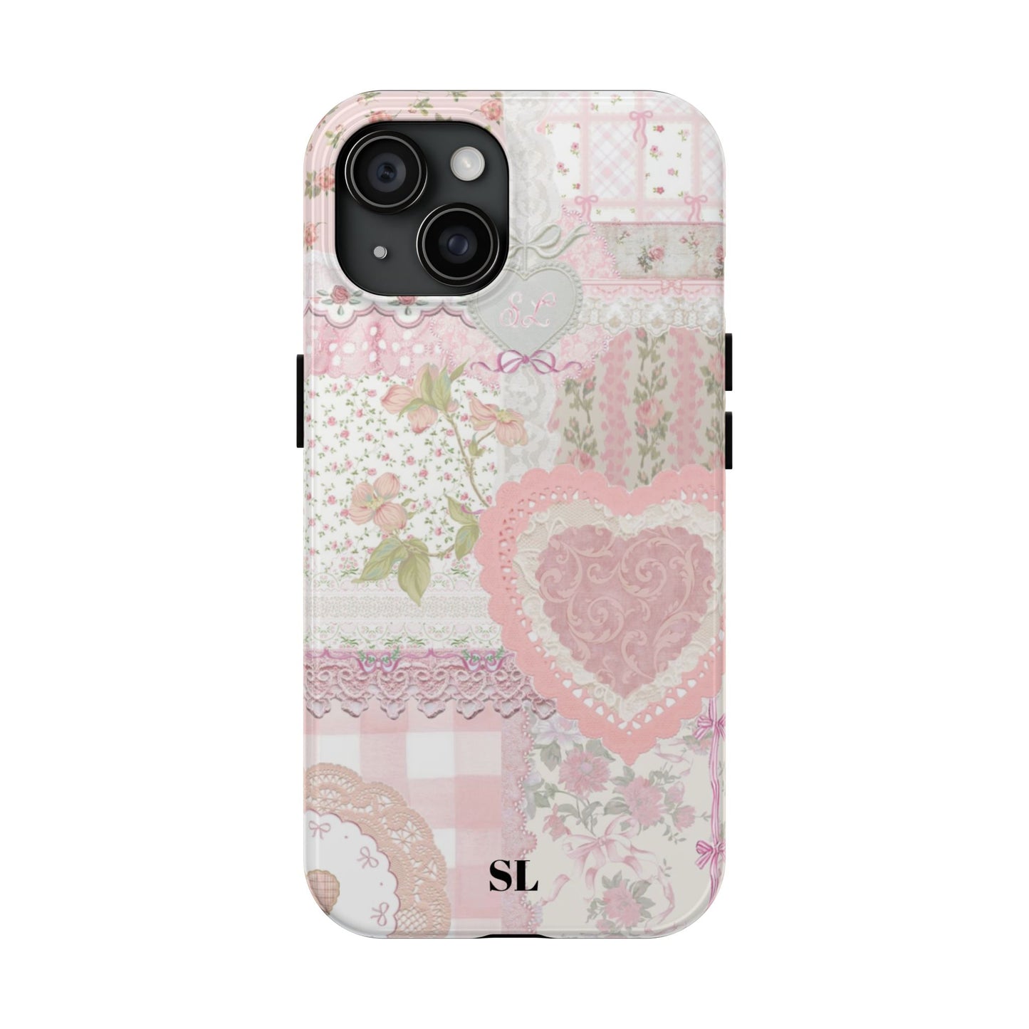 Blushing Floral Patchwork iPhone Case