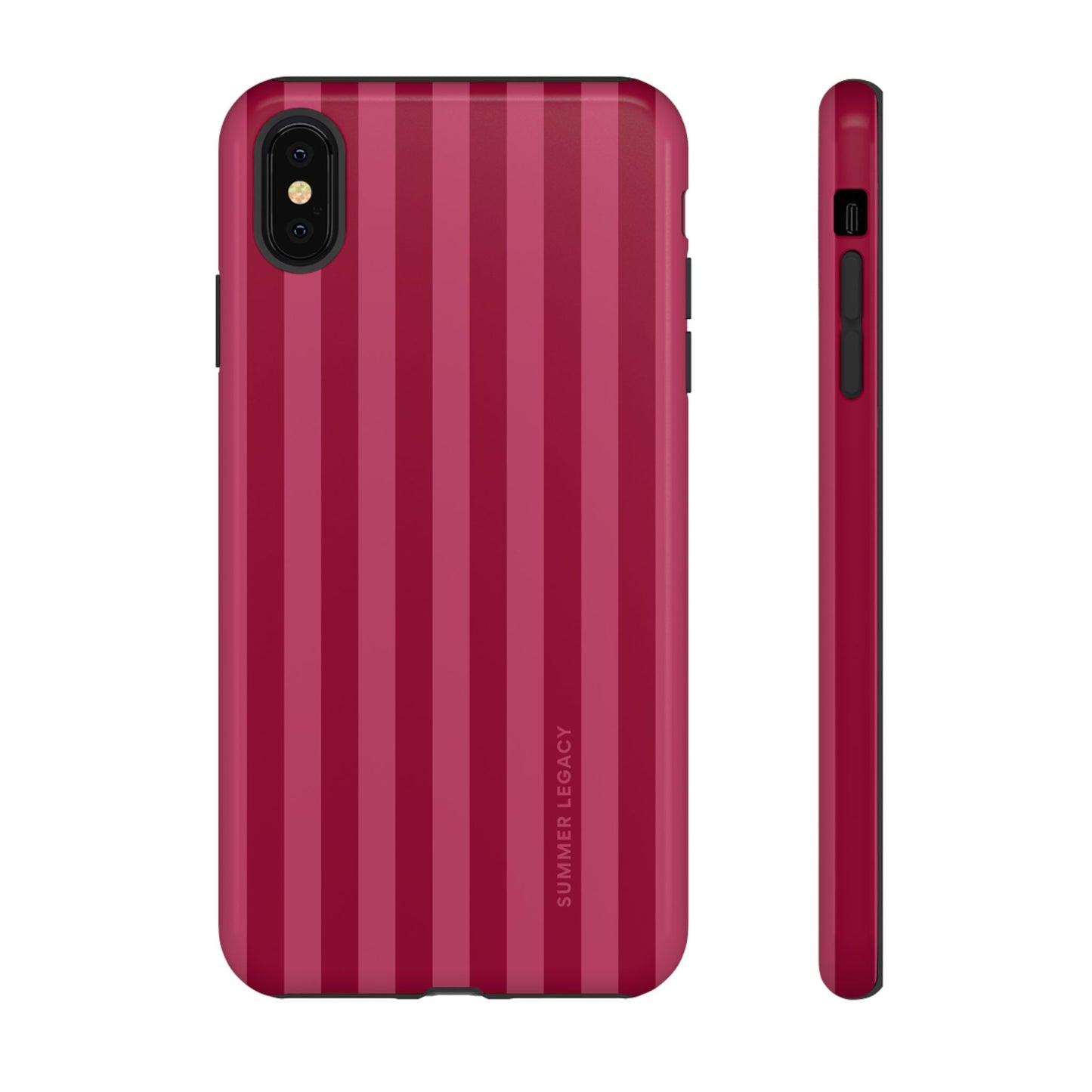 Berry Stripe iPhone Case