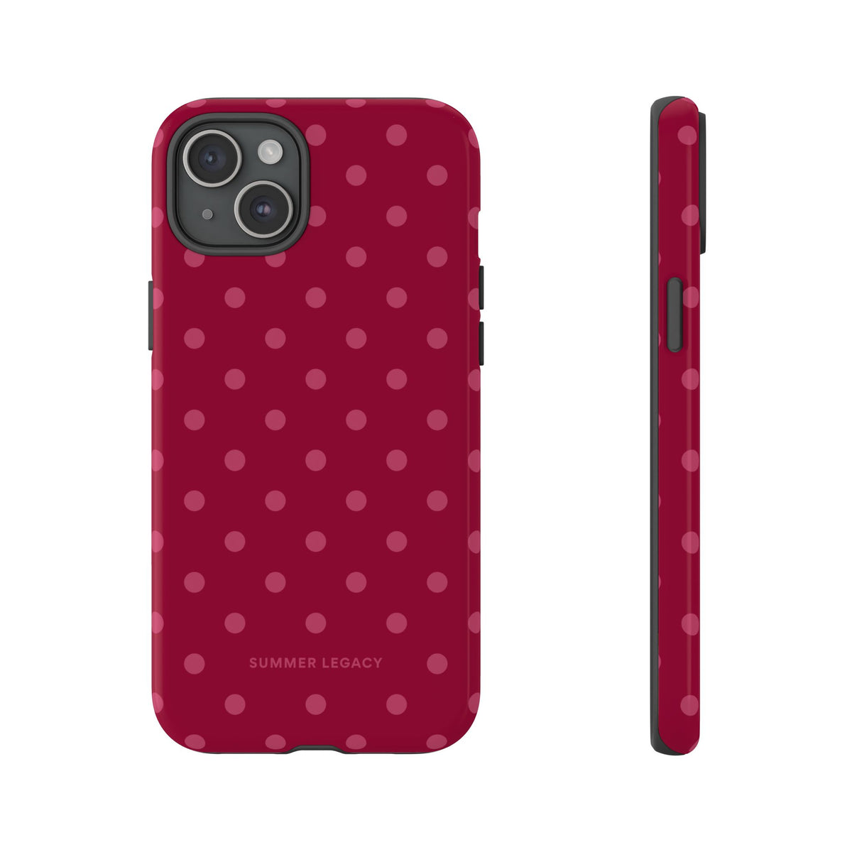 Berry Polka Dot iPhone Case