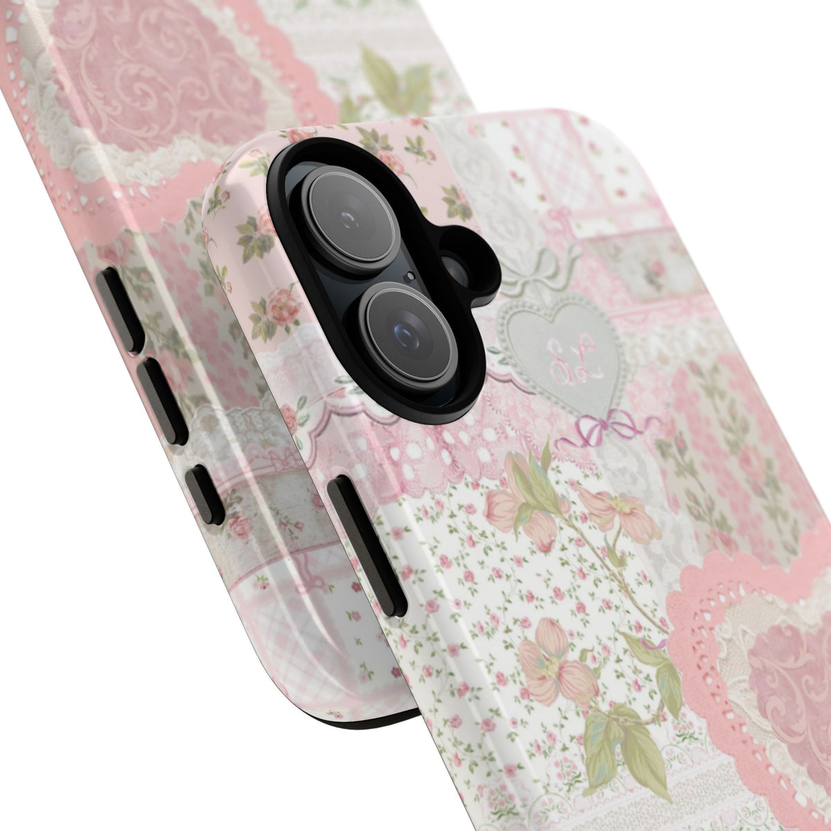 Blushing Floral Patchwork iPhone Case