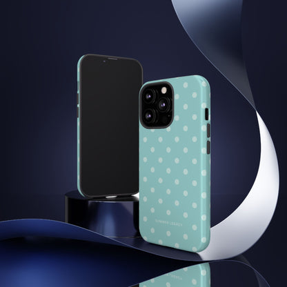 Teal Polka Dot iPhone Case