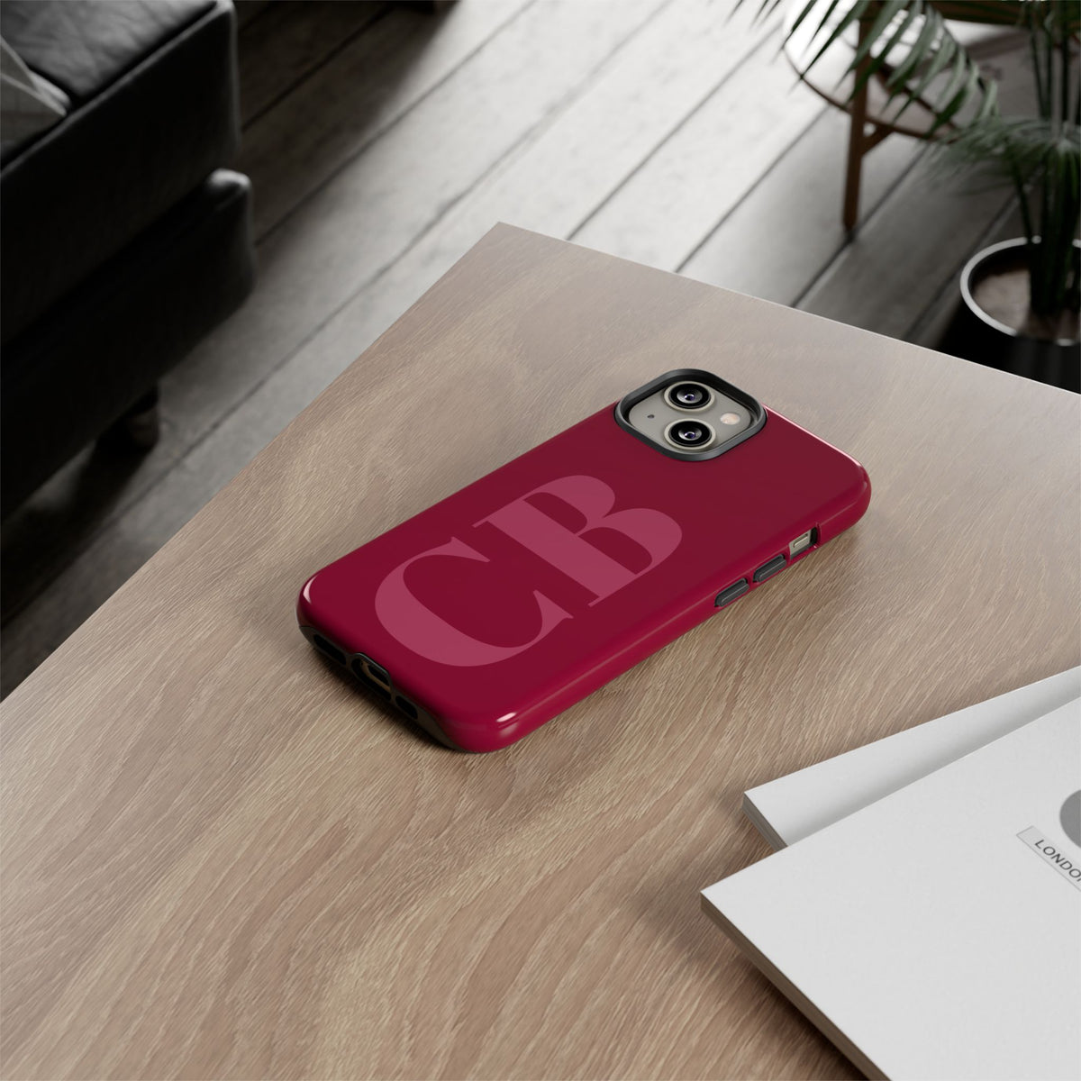Berry Custom Initial iPhone Case