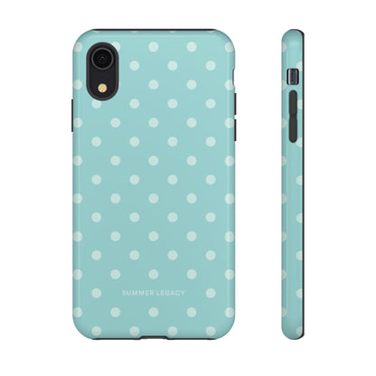 Teal Polka Dot iPhone Case