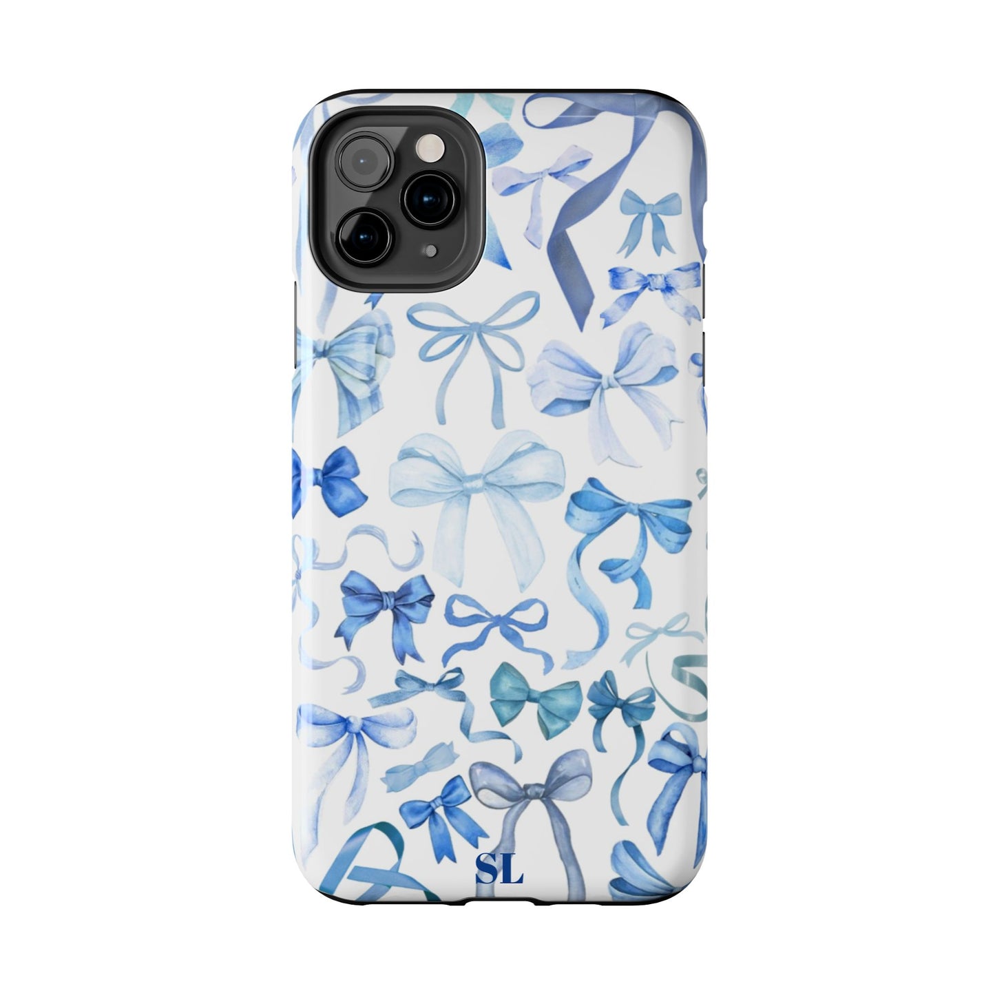 Blue Bows iPhone Case