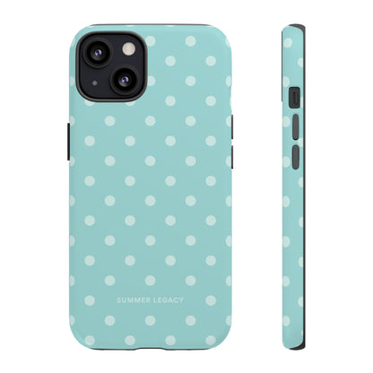 Teal Polka Dot iPhone Case
