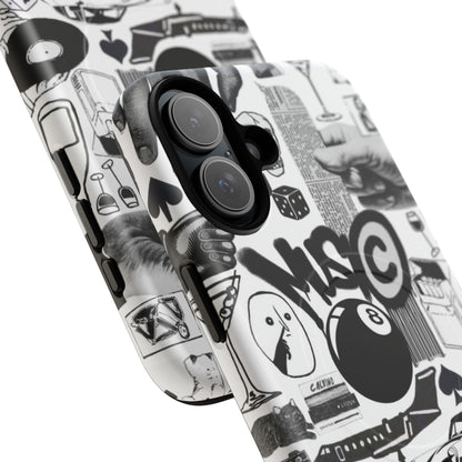 Black and White MagSafe Case
