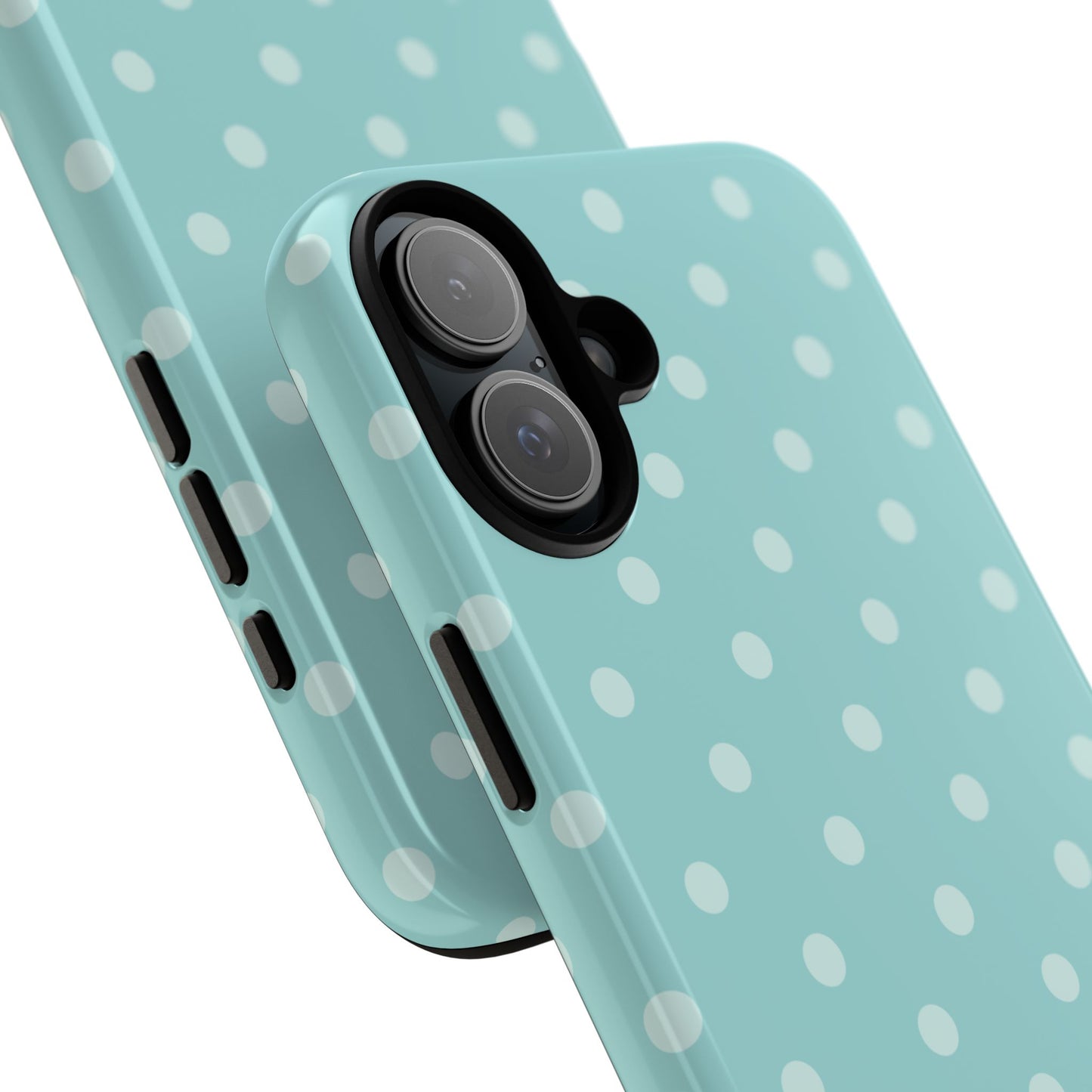 Teal Polka Dot iPhone Case
