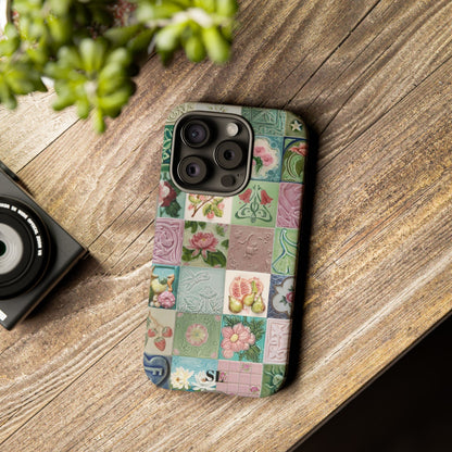 Garden Mosaic Tiles iPhone Case