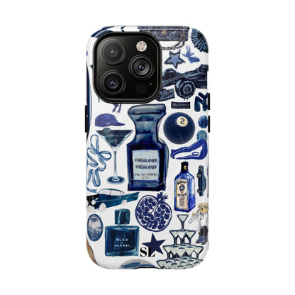 Navy Blue Collage MagSafe Case