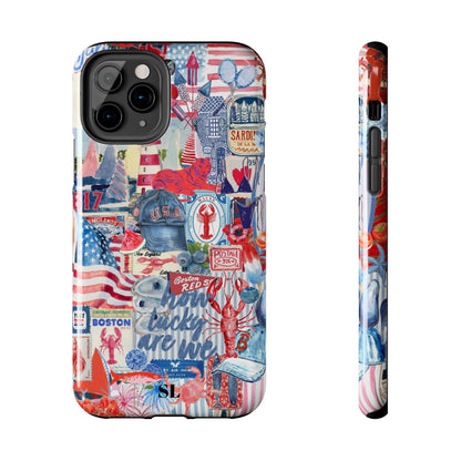 Red, White & Blue iPhone Case