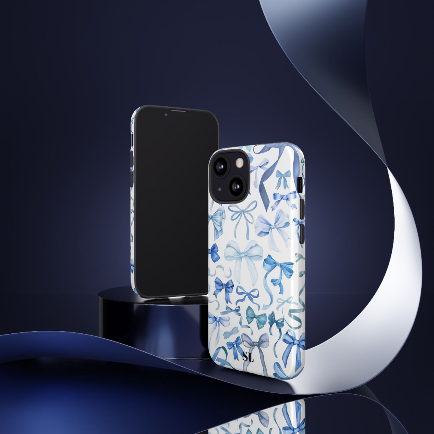 Blue Bows iPhone Case