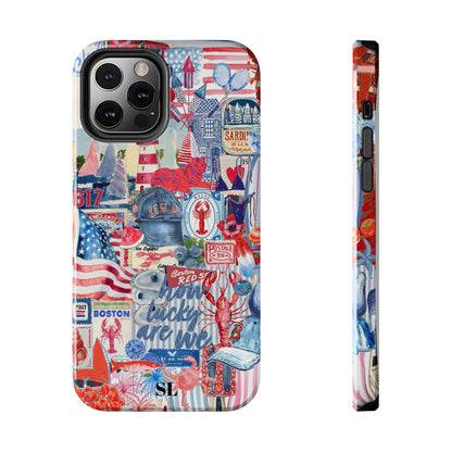 Red, White & Blue iPhone Case