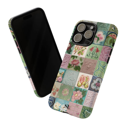 Garden Mosaic Tiles iPhone Case