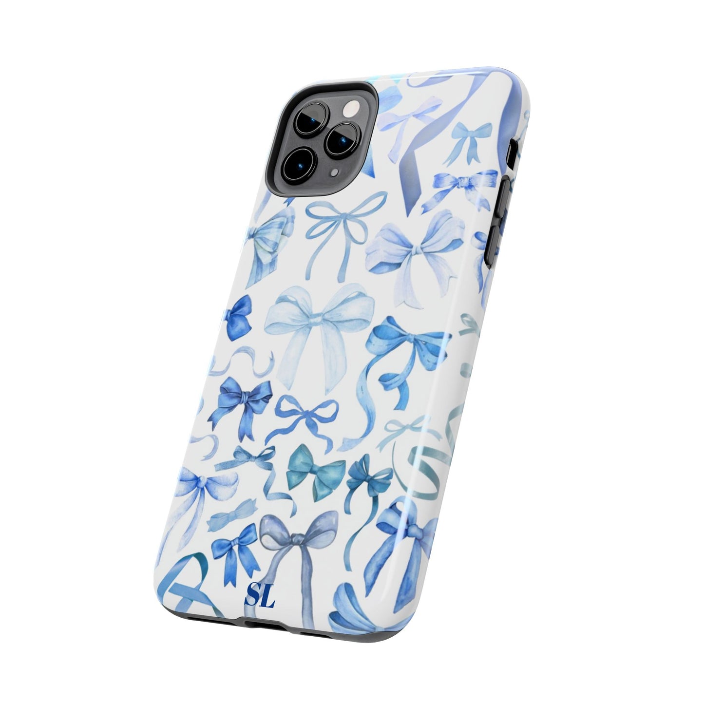 Blue Bows iPhone Case