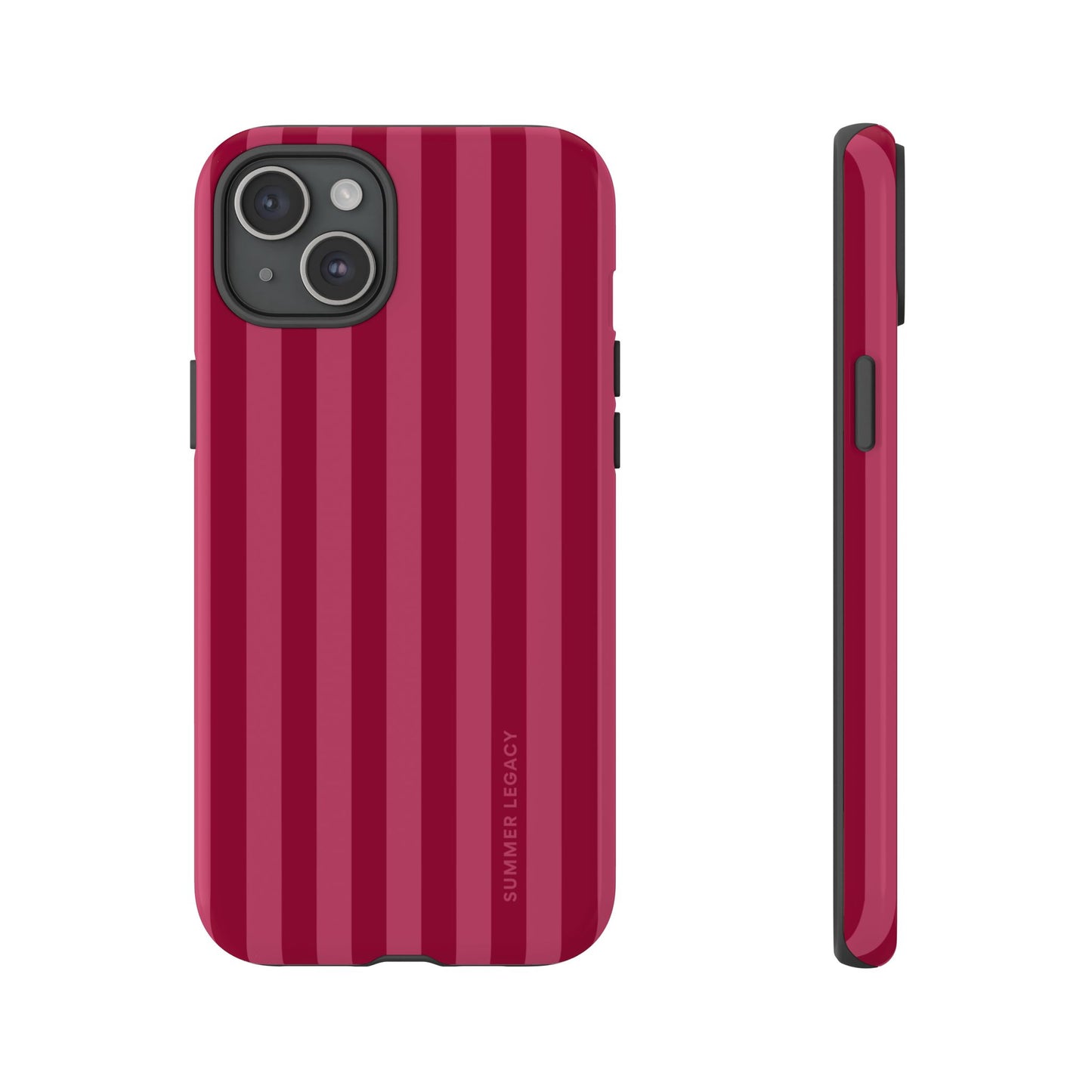 Berry Stripe iPhone Case
